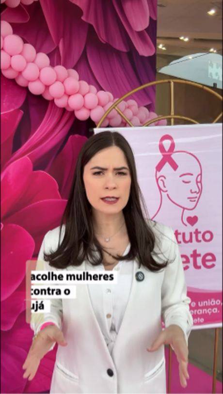Reportagem em vídeo sobre o Instituto Salete gravada no evento